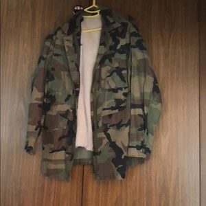Topshop military camouflage jacket
